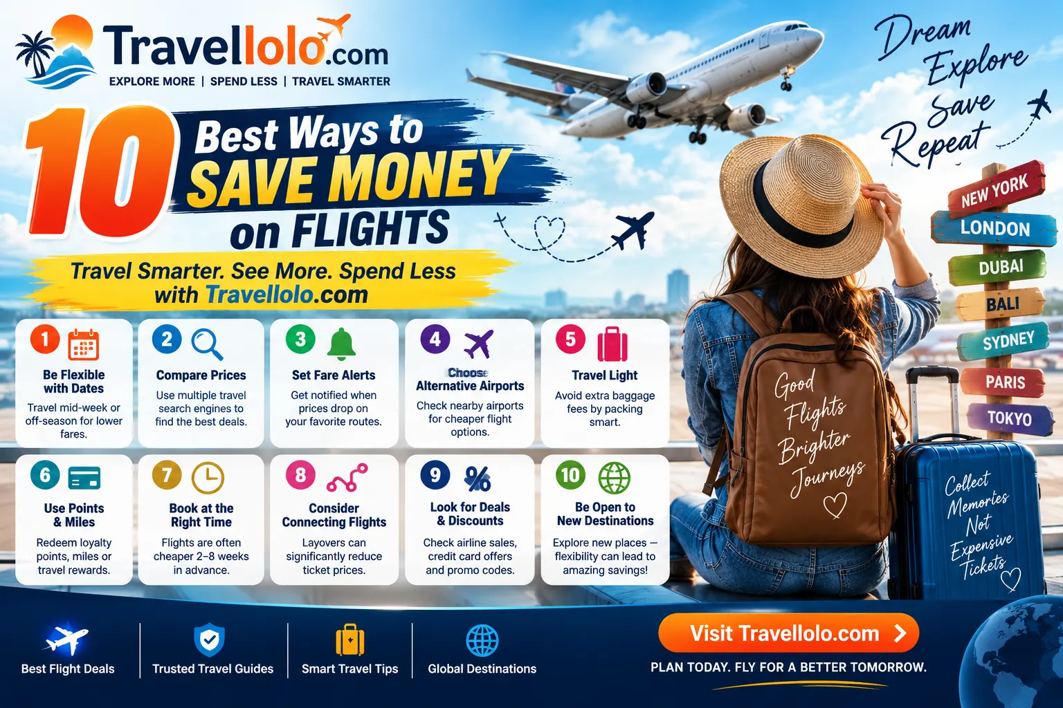 10 Best Ways to Save Money on Flights